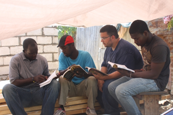 The team also had the opportunity to read the Bible and a discipleship book with our Haitian friends.