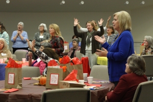 Women worship at the Ministers’ Wives’ Conference, held each year during the IBSA Pastors’ Conference.