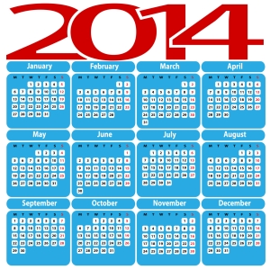 calendar 2014.